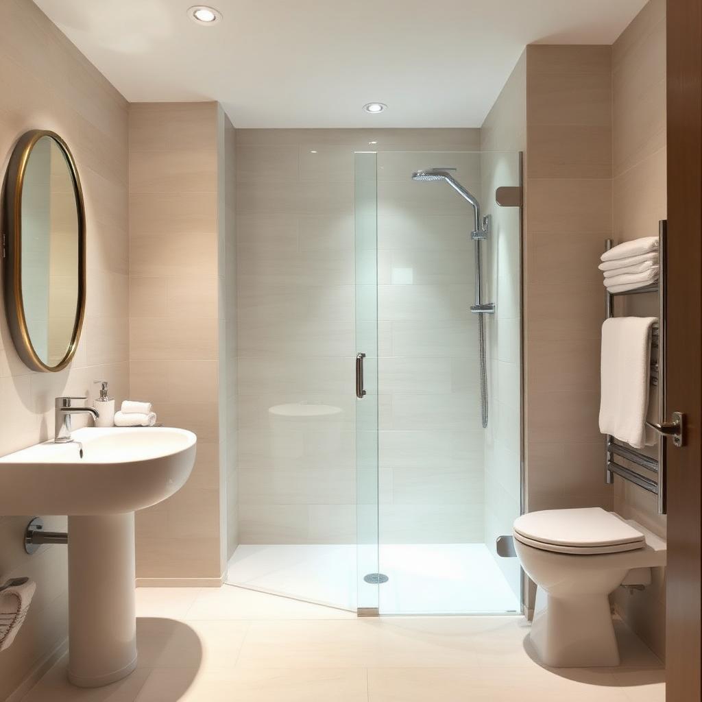 Modern ensuite bathroom