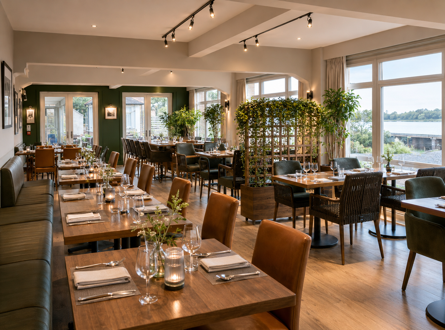 On-site restaurant and dining space